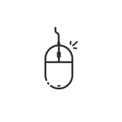Computer mouse icon and connect files.