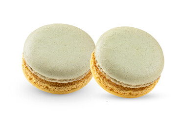 Macarons isolated on white