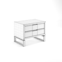 modern minimal furniture with white background studio style, its mixer of different wooden vs concrete textures, some are wire-frame furniture some are good quality pink furniture