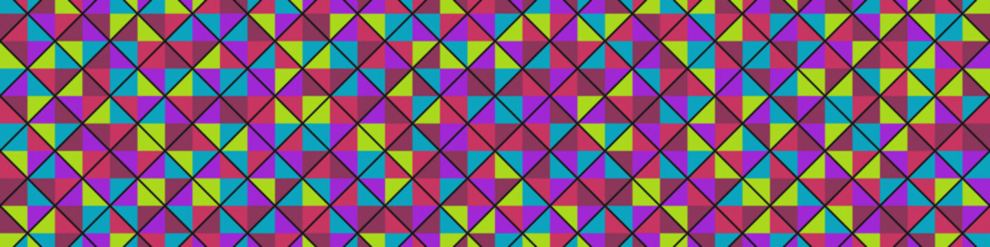 Color Rhombus Tile Tessellation Pattern Illustration