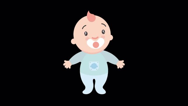 Little Baby With Pacifiers