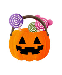 pumpkin,candy watercolor