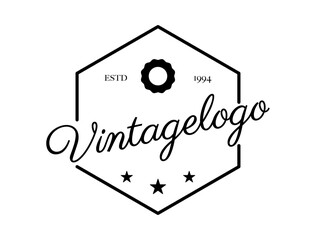 Motorcycle Vintage Logo Motorcycle Tire Element