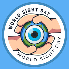 World Sight Day Concept. Flat Illustration