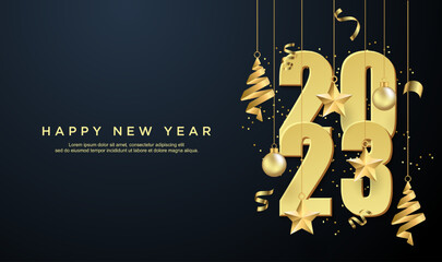 Happy new year 2023 background