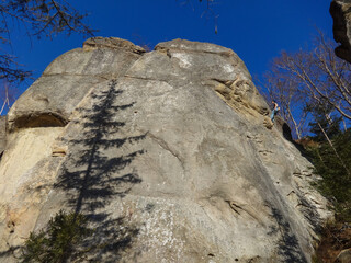 shadows on the rocks