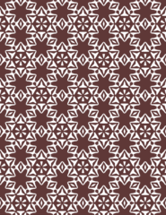 Tuinposter Geometric pattern. Seamless vector background. Ethnic graphic design. © Yuliya