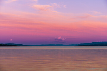 A calm summer evening by Lake Mjøsa - version II