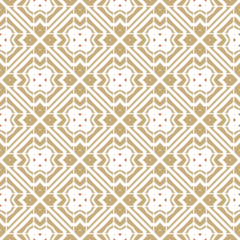 Foto op Canvas Geometric pattern. Seamless vector background. Ethnic graphic design. © Yuliya