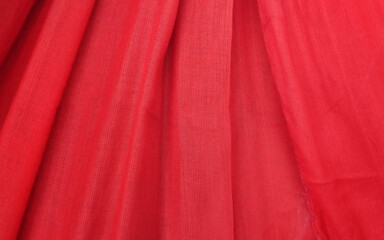 Red cloth. Red plain soft cloth.