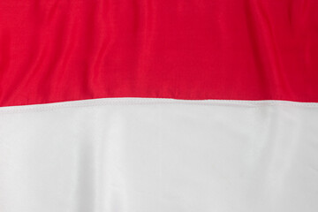 waving flag of Republic Indonesia