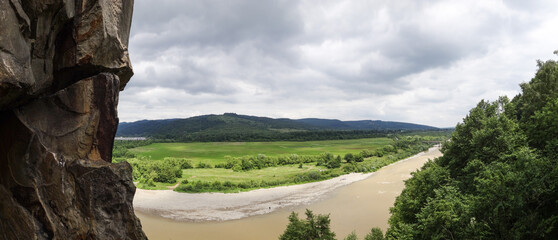 view from the top of the mountain