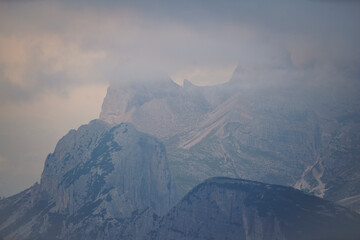 misty mountain landscape