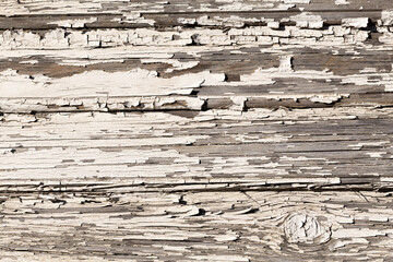 Wooden wall with white paint