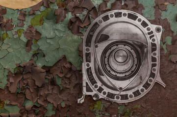 An abandoned old red brick factory - a spinning mill in Poland