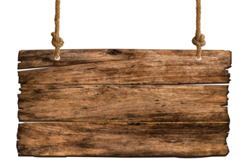 Brown wooden sign for directions, shop sign. Signpost and billboards concept