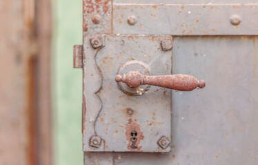 An abandoned old red brick factory - a spinning mill in Poland