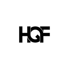 hqf letter original monogram logo design