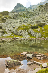 Landscape of Rila Mountain near The Scary lake, Bulgaria