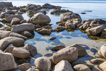 rocks and rocks on the sea