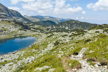 Naklejka na ściany i meble Landscape of Rila Mountain near The Scary lake, Bulgaria