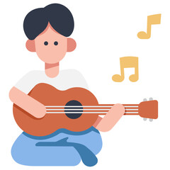 playing guitar icon