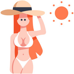 women bikini icon