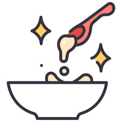 soup in bowl icon