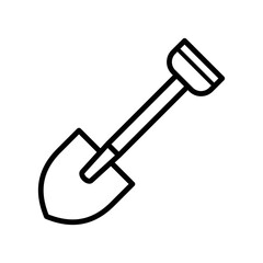 shovel icon vector design template in white background