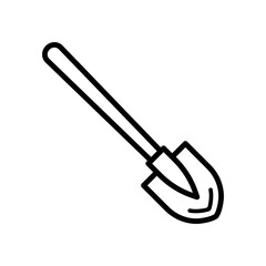 shovel icon vector design template in white background