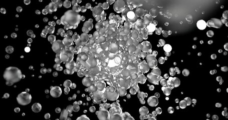 crystal balls amalgamation with gravity