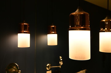 luxury lamp hanging on room, interior design