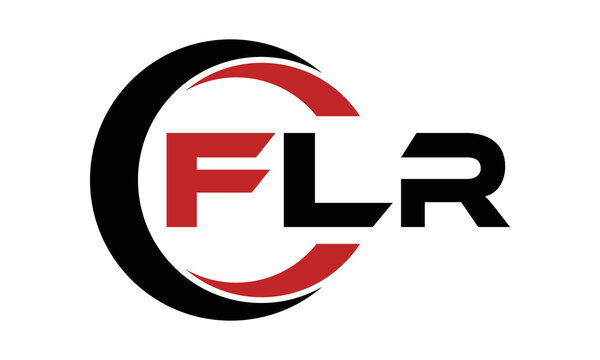 FLR three letter swoosh logo design vector template | monogram logo | abstract logo | wordmark logo | letter mark logo | business logo | brand logo | flat logo | minimalist logo | text | word | symbol