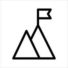 mountain icon illustration symbol sign vector
