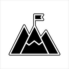 mountain icon illustration symbol sign vector