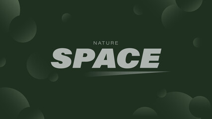 Dark green background, space theme for website and mobile apps
