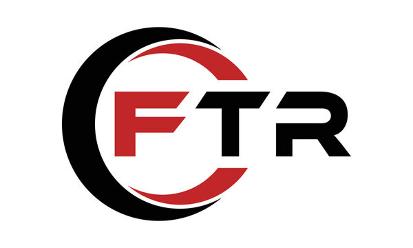 FTR three letter swoosh logo design vector template | monogram logo | abstract logo | wordmark logo | letter mark logo | business logo | brand logo | flat logo | minimalist logo | text | word | symbol