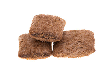 dry breakfast pads isolated