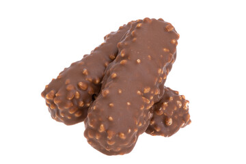 bar with puffed rice isolated