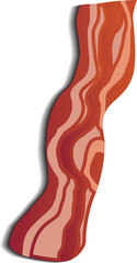 Bacon with transparent background