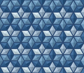 Blue Diamond Seamless Decoration Background