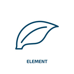 element icon from nature collection. Thin linear element, business, simple outline icon isolated on white background. Line vector element sign, symbol for web and mobile