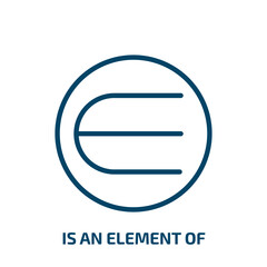 is an element of icon from education collection. Thin linear is an element of, business, simple outline icon isolated on white background. Line vector is an element of sign, symbol for web and mobile