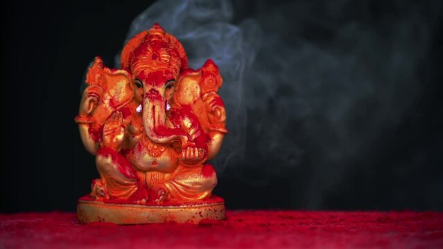 Celebrate lord Ganesha for Deepawali festival. Deepawali greetings background