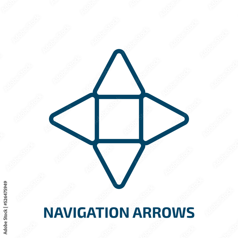 Poster navigation arrows icon from user interface collection. thin linear navigation arrows, arrow, navigat