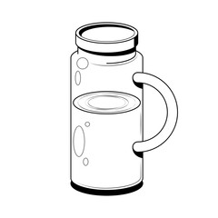 Abstract Doodle Elements Hand Drawn Drink Liquid Beverage Cocktail Alcohol Sketch Vector Design Style Background Illustration For Restaurant Cafe Illustration Icons