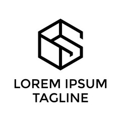 Initial BS Chair Logo Design Vectore