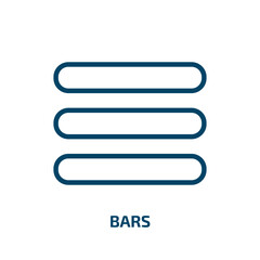 bars icon from education collection. Thin linear bars, bar, drink outline icon isolated on white background. Line vector bars sign, symbol for web and mobile