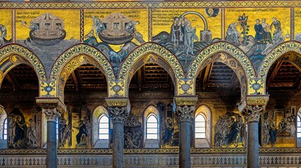 Fototapeta premium The mosaics of the Cathedral of Monreale, Sicily