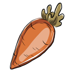 illustration of carrot, Ceramic Carrots